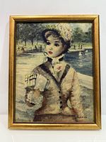 Full view of framed Huldah print