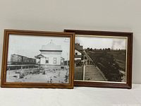 Both framed photographs side by side