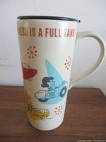 Side view showing full graphic and handle