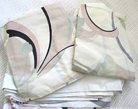 Stacked sheet set showing pattern and folded pieces