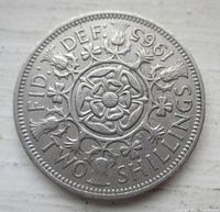 Reverse showing Tudor rose design and denomination