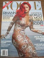 Front cover of Vogue April 2011 issue with Rihanna