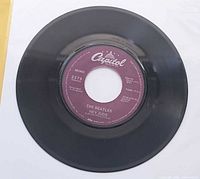 Side A label Hey Jude on Capitol purple label