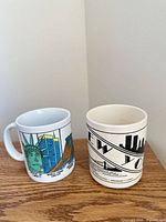 Front view of both mugs
