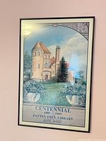 Front view showing complete framed poster and image content