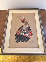 Overall view of framed Barbara Tyrrell artwork