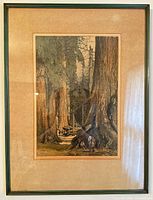 Full view of framed print with mat and frame