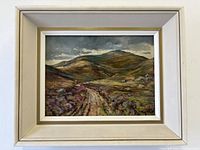 Framed painting front view showing entire piece