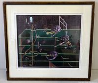 Full view of framed print showing artwork, mat, and frame