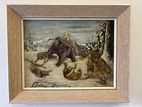 Full view of framed painting