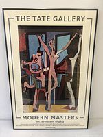 Front view showing entire framed poster and text