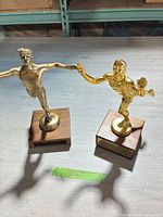 Both trophies full view