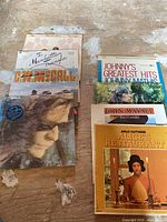 Stack showing The Manhattan Transfer, Johnny Mathis, John Mayall, Gordon Lightfoot, Arlo Guthrie and other LPs