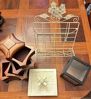 Group shot of all four items on table