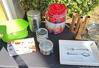 Full lot overview on table showing all items