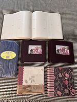 All six albums laid out showing covers and open Pioneer album