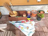 overview of entire lot on patio floor