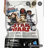 Front of individual Micro Force foil pack showing Star Wars branding and character artwork