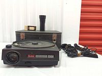 Projector with case, lens, bulb and cables