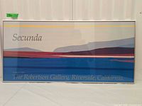 Full view of framed poster showing artwork and frame