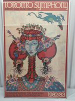Full view of framed Toronto Symphony concert poster