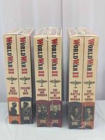 All three sealed VHS box sets side spine view