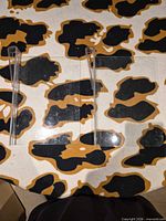 Both clear acrylic easels lying flat showing overall form