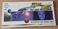 Front of boxed Star Trek The Next Generation Interactive VCR Board Game A Klingon Challenge