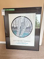 Front view of framed Roy Henry Vickers poster