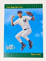 Front of 1992 Score Select Derek Jeter card
