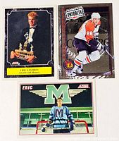 All three Eric Lindros cards laid out