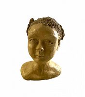 Front view of entire bust showing face and shoulders