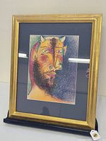 Framed Picasso print front view