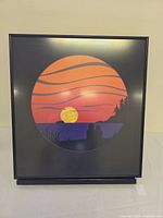 Front view of framed print showing full artwork and frame