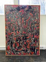 Full framed view of abstract painting