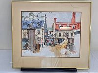 Full view of framed painting