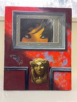 Front view of the painting showing full composition