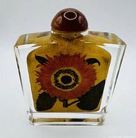 front view showing large sunflower painting