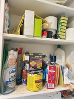 Full cabinet view showing majority of items listed