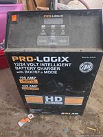 Front view showing branding, voltage, amp ratings and model