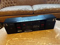 Front angled view of Panasonic RX-C38 boombox