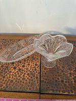 Pedestal bowl and serving platter together