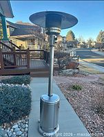 Assembled stainless steel patio heater example