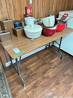 Full view top with contents (not included) showing laminate surface