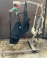 Full view of Mackworth M180 lift with sling attached