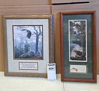 Both framed prints front view
