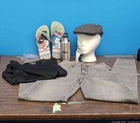 Overview of all items laid out on table