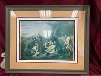 Front view showing full framed artwork