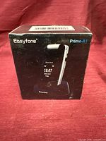Front of sealed Easyfone Prime-A1 retail box