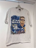 Front view of T-shirt showing Star Wars Episode I NASCAR graphic